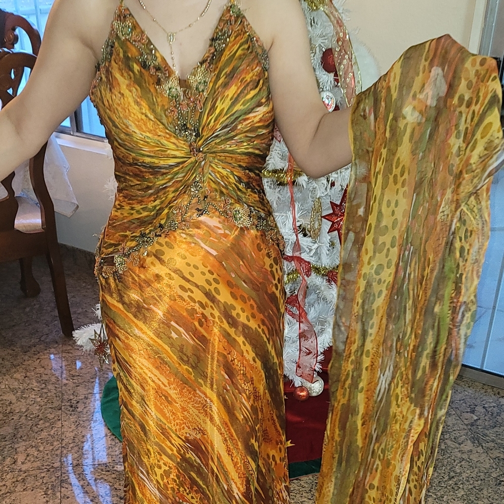 Tropical Long Dress